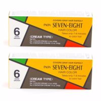 (2กล่อง) PAON ครีมเปลี่ยน สีผม พาออน เซเว่น เอท Color no. 6 (สีน้ำตาลเข้มประกายดำ) seven-eight hair color พาอ่อน จากประเทศญี่ปุ่น แท้ 100% (Darken Brown) (แพ็คคู่)