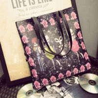 Fancybag กระเป๋าถือแบบสะพายไหล่  Ultimate Tote Bag ตกแต่งลาย แมวเก๋ๆ