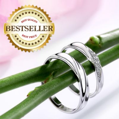 แหวนคู่รัก silver 92.5 GQL016 แหวนคู่ แหวนเงินแท้【ล็อตใหม่ล่าสุด】⚡