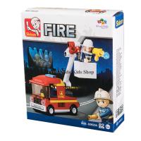 ProudNada Toys ของเล่นเด็กชุดตัวต่อเลโก้ดับเพลิง Sluban FIRE 82 PCS B0622A