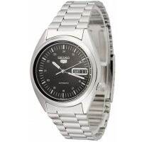 SEIKO 5 Automatic Mens Watch สีเงิน/สีดำ สายสแตนเลส รุ่น SNXF11K