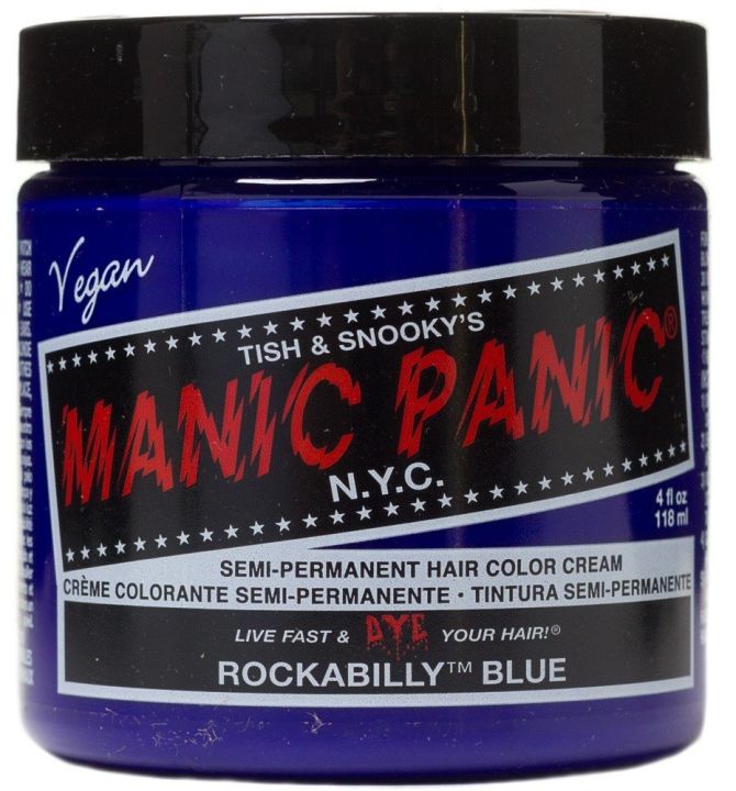 MANIC PANIC CLASSIC CREAM SEMI PERMANENT HAIR COLOR CREAM (ROCKABILLY BLUE) 118 ml 1 Jar