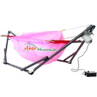 Auto Hammock เปลไกวเด็กอ่อนอัตโนมัติสไตล์เปลญวนกับผ้ามุ้ง (โทนสีส้ม)ผ้าเปลสีขาว