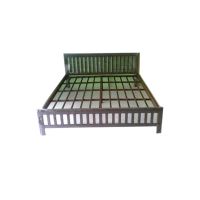 Raminthra Furniture  เตียงเหล็กกล่องแข็งแรงพิเศษ ขนาด 6 ฟุต รุ่น เรดี้ (สีน้ำตาล) Bed