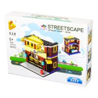 ProudNada Toys ของเล่นเด็กชุดตัวต่อเลโก้ร้านค้า PANLOS BRICK MINI CITY STREETSCAPE 154 PCS 657012