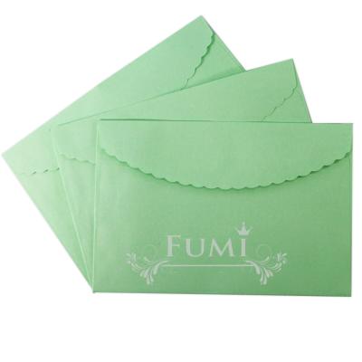Fumi ซองการ์ดแต่งงาน 4.25x6.25 นิ้ว 200 ซอง ฝาโค้งหยัก (สีเขียว)