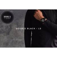 Double U T-Shirt เสื้อยืดแขนยาวสีพื้น Double Black (สีดำ) - Long Sleeve