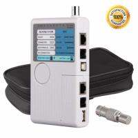 เครื่อง เทสต์สาย Lan ทดสอบสายแลน 4in1 Remote RJ11 RJ45 USB BNC Phone LAN Network Computer Cables Tester Mete