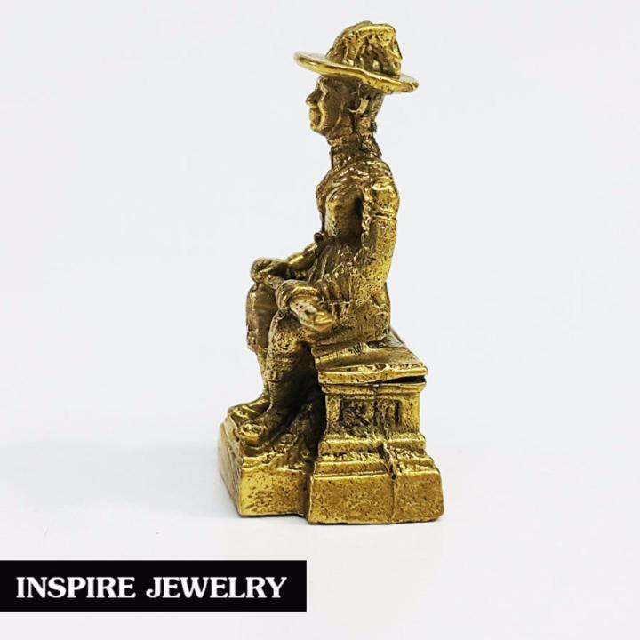 inspire-jewelry-บูชาสมเด็จพระเจ้าตากสินมหาราช-ขนาด-2x3-5cm-หล่อจากทองเหลือง-อยากปลดหนี้ต้องขอ-สมเด็จพระเจ้าตากสินมหาราช