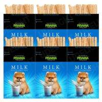 PRAMA Dog Treat Milk Flavor 70g (6 pouches) ขนมสุนัข รสนม 70 กรัม (6 ซอง)