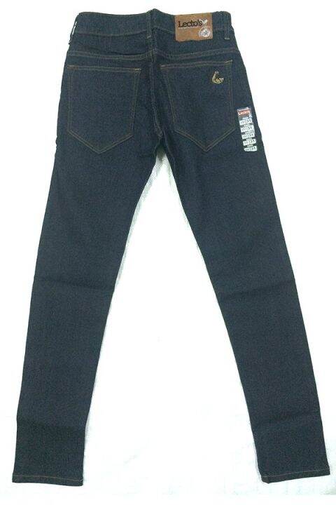golden-zebra-jeans-กางเกงยีนส์-ทรงเดฟ-รุ่น-ผ้ายืดปักเดฟบลู-430-db-blue
