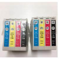 Epson ตลับหมึกแท้ Inkjet รุ่น Epson 73N BK/C/M/Y   ( 2 ชุด)