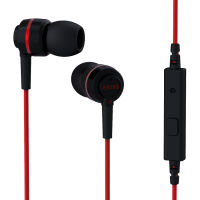 Soundmagic ES18S หูฟังมีไมค์ เสียงดีเบสหนักแน่น (สีดำ/แดง)