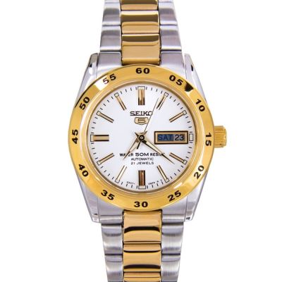 Seiko  นาฬิกาข้อมือ สายสเเตนเลส รุ่น SYMG42K1 - Silver/Gold