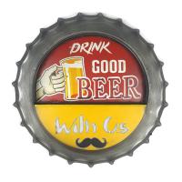 ป้ายสังกะสีวินเทจ Drink Good Beer With Us (LED)