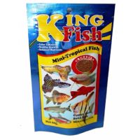 King Fish Mini Tropical Fish อาหารปลา คิงฟิชมินิ สำหรับปลาหางนกยูงและปลาขนาดเล็กขนาด 60 กรัม 1 ถุง