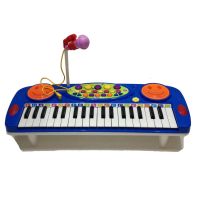 Worktoys Electronic Organ คีย์บอร์ด ออร์แกน พร้อมไมโครโฟน (สีน้ำเงิน)