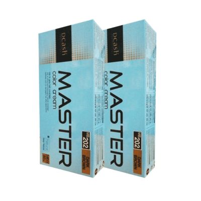 DCASH Master Color Cream ดีแคช มาสเตอร์ ครีมเปลี่ยนสีผม 60 g. (MB202 สีน้ำตาลเช้ม) 2 กล่อง
