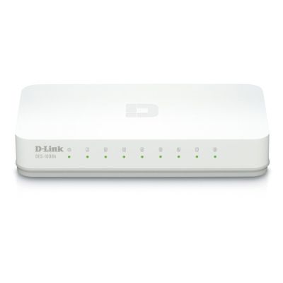 D-LINK Switch Hub 8Port 10/100Mbps DES-1008A (สีขาว)