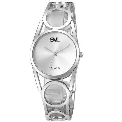 SVL นาฬิกาข้อมือผู้หญิง สไตล์แบรนด์หรู (แถมกล่องสวยหรู) รุ่น J-114