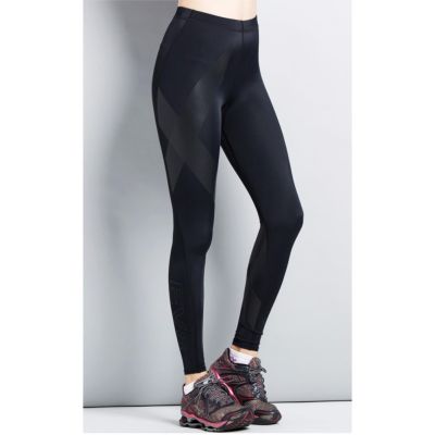 กางเกงรัดกล้ามเนื้อ EVS Women Compression Tights Move Black/Black