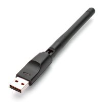 X-Tips USB Wireless ตัวรับสัญญาณ Wifi แบบมีเสาปรับทิศทางได้รองรับ IEEE 802.11 B/G/N (สีดำ)