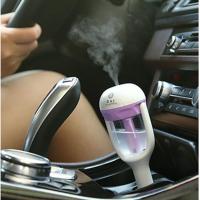 CAR เครื่องฟอกอากาศในรถยนต์ แบบไฟชาร์ตในรถ ปรับความชื้น Car Humidifier Air Purifier Freshener Aromatherapy  สีม่วง