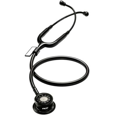 MDF740#BO Stethoscope Pulse time - Blackout หูฟังทางการแพทย์ Pulse time มีนาฬิกาดิจิตอล สีดำล้วน