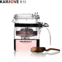 100% ของแท้ KAMJOVE TP-140 ศิลปะถ้วยชากาน้ำชา 300 มิลลิลิตรชาแก้วกาต้มน้ำกรองถ้วยเปิดอัตโนมัติชาชุด de Cha - นานาชาติ