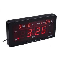 นาฬิกาดิจิตอลLED DIGITAL CLOCKแขวนผนัง/ตั้งโต๊ะ รุ่นCX-2158 ตั้งปลุก บอก วัน /เดือน /สัปดาห์ + เวลา /นาที  + อุณหภูมิ