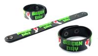 Green Day ริสแบนด์ กรีนเดย์  Wristband สายรัดข้อมือ กำไล วงร็อค พังค์ อีโม เดธเมทัล ป๊อป เกาหลี GDY275NA