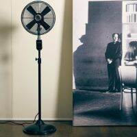 พัดลมเหล็ก Bungalow Stand Fan 12" 3 Speed (Matte Black Grill / Black Base)