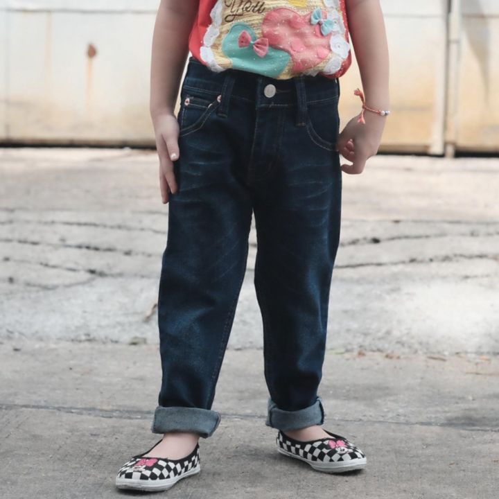 golden-zebra-jeans-กางเกงยีนส์เด็กผ้ายืดสีน้ำเงินเข้ม