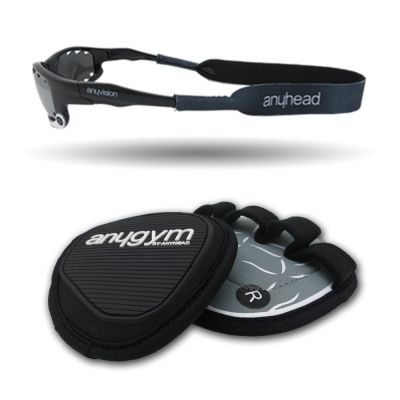 Anyhead ถุงมือ +  Sunglasses Holder Strap  รุ่น GH001  (สีดำ)