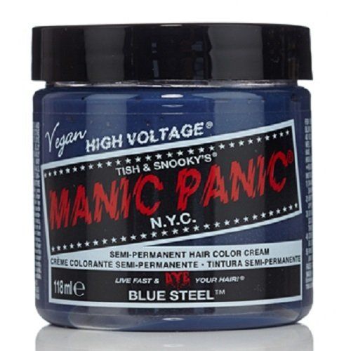 MANIC PANIC CLASSIC CREAM SEMI PERMANENT HAIR COLOR CREAM (BLUE STEEL) 118 ml 1 Jar