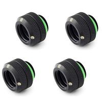 Bitspower G1/4＂Matt Black Enhance Multi-Link For OD 12MM 4 pcs.