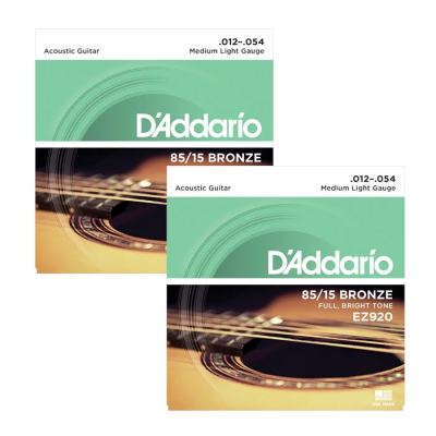 Daddario  Daddario สายกีต้าร์โปร่ง Acoustic Guitar String รุ่น EZ-920 (Pack of 2)