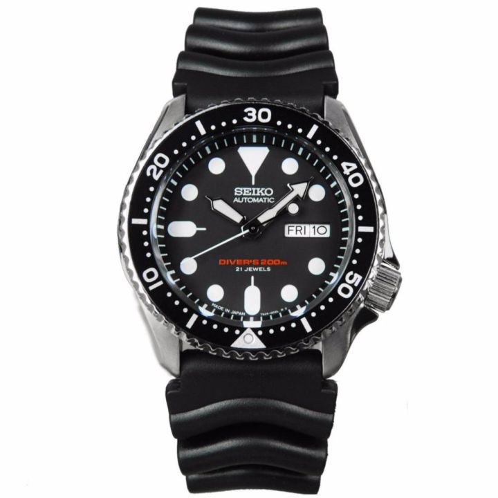 seiko-5-sport-driver-200m-ผู้ชาย-สีดำ-รุ่น-skx007j1-สายยาง-black-made-in-japan