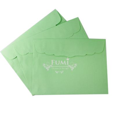 Fumi ซองการ์ดแต่งงาน 5.25x7.25 นิ้ว 500 ซอง ฝาโค้งหยัก (สีเขียว)