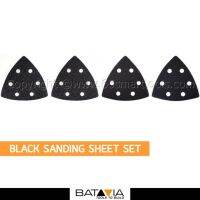 Batavia Multi-Tool ชุดแผ่นขัดกระดาษทรายดำพรีเมียร์ เบอร์ 60-240 (Black Sanding Sheet Set) 12แผ่น