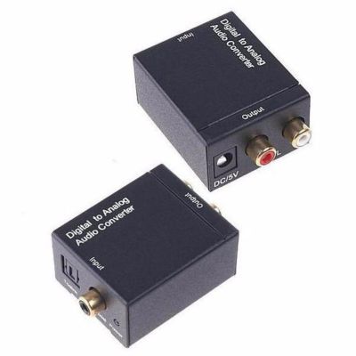 [ส่งเร็วพิเศษ!] ตัวแปลงสัญญาณCoaxial and Optical to RCA converter (Black)