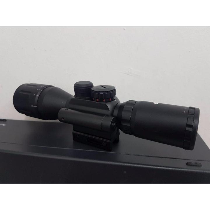 m8-เลนส์ติดลำกล้องปืน-ขนาด-3-5-10x40a0-พร้อมเลเซอร์สำหรับชี้เป้า-ขนาด-5-mw-สีแดง-เพิ่มความแม่นยำในการเล็ง