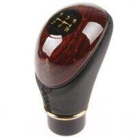 ประดิษฐ์ไม้ 5 Speed Manual Auto Car SHIFT KNOB Universal SHIFT เกียร์ KNOB (สีดำ)