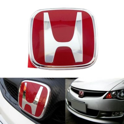 โลโก้ logo Hแดง ติดหน้ารถยนต์ สำหรับ CIVIC 2006,2016 / CITY 2008 2009 2010 2011 2012 2013