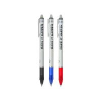 UD PENS ปากกา Erasable sLim ปากกาลบได้ เจล 0.5 (สีดำ/น้ำเงิน/แดง) อย่างละ 1 ด้าม