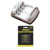 Powerex แท่นชาร์จ รุ่น MH-C401FS + Powerex Precharged 1000 mAh AAA 4 ก้อน