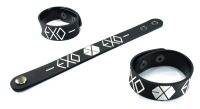 EXO ริสแบนด์ เอ็กโซ  Wristband สายรัดข้อมือ กำไล วงร็อค พังค์ อีโม เดธเมทัล ป๊อป เกาหลี EXO147NA