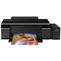 Epson L805 เครื่องพิมพ์อิงค์เจ็ท สำหรับ ปริ้นรูปภาพ/แผ่นซีดี พร้อมหมึกแท้ 1 ชุด (หมึกดำ 1 ขวด สีอย่างละ 1 ขวด)