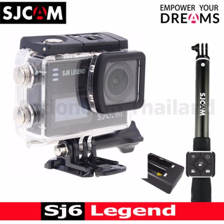 sjcam-sj6-legend-4k-16mp-เมนูไทย-black-dualcharger-remoteselfie-black-รับประกัน-1ปี