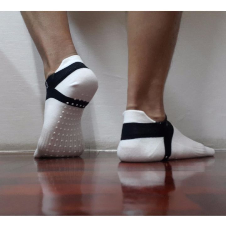 ถุงเท้าสั้นกันลื่น-anti-slip-by-anyhead-สีขาว-white